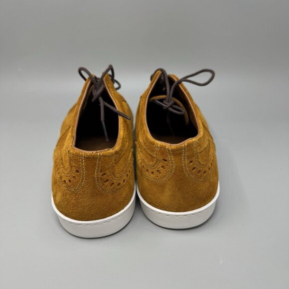 Allen Edmonds 5100 Strand Oxford Cap Toe Dress Sneaker 10.5D Gold Brown New